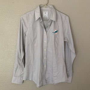 Antigua Miami Dolphins Women’s Button-Up Shirt